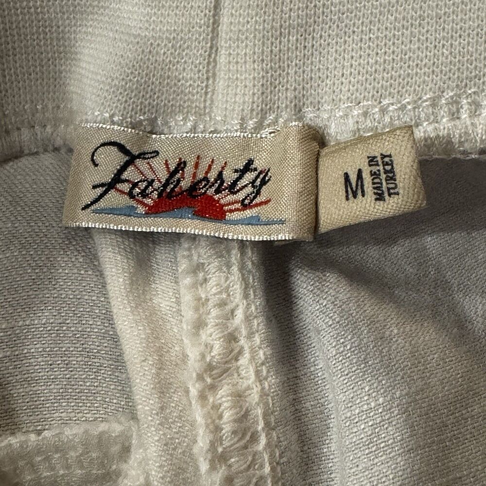 Faherty White Arlie Day Shorts Linen Blend 4" Inseam Size Medium - Picture 6 of 10